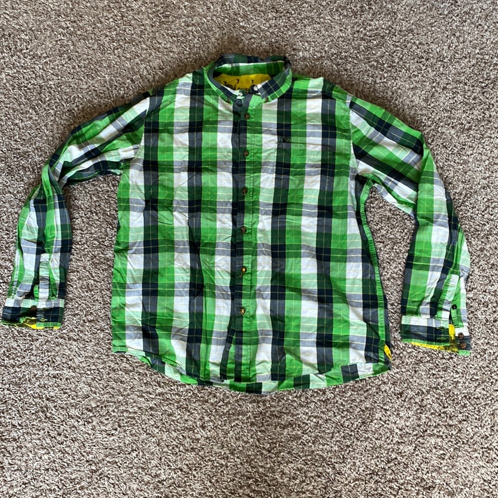 Analog Button Up Long Sleeve Shirt